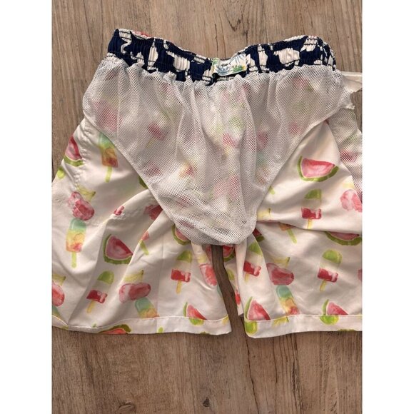 Spicy Tuna Mens Swim Trunks Size Small Popsicles Watermelon Tropical Shorts - Picture 11 of 12